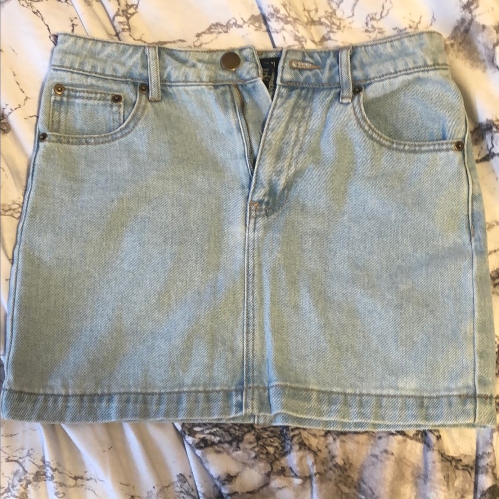 Light wash denim skirt- WORN ONCE